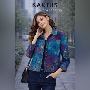 ✨ KAKTUS Artisan Print Jacket – Collector Piece | Size Small ✨